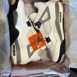 Jordan 4 White Cement Size 12
