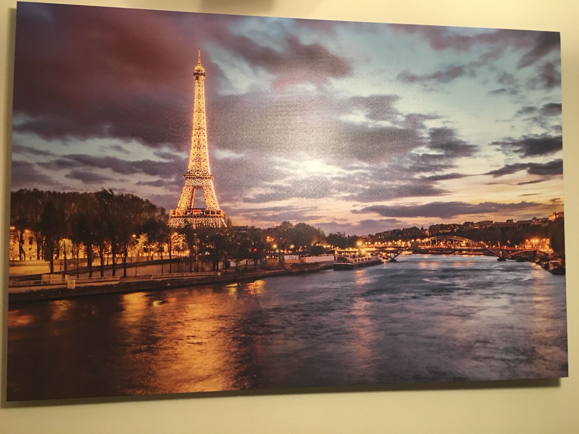 Large Paris Canvas Picture!!