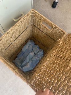 Hamper with liner that is also a laundry bag