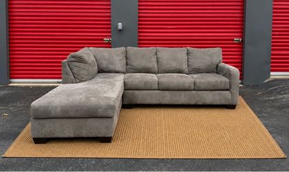 Free Delivery - Grey Sectional Couch