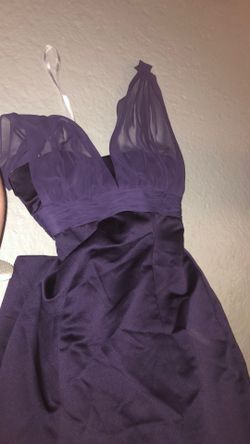 Purple evening gown