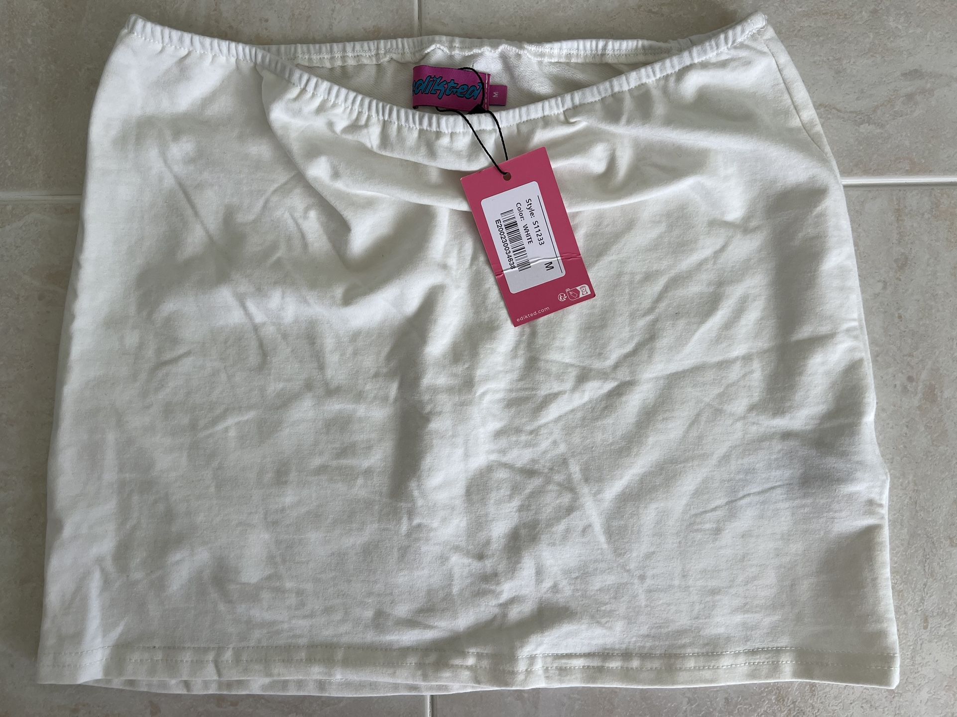 Edikted White Mini Skirt