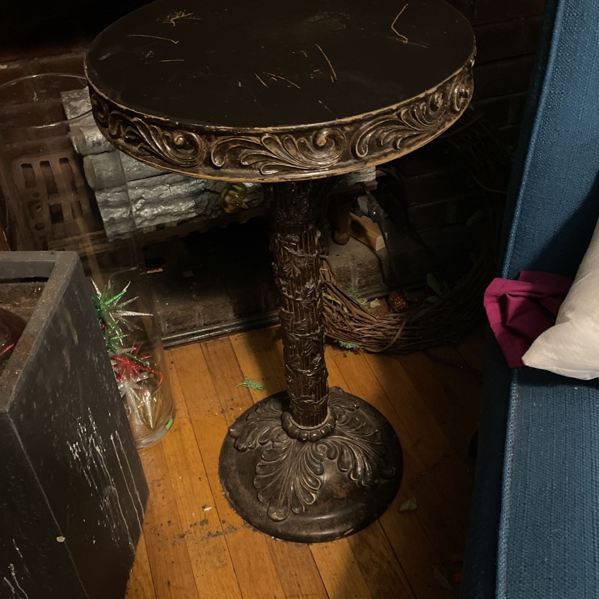 Vintage Carved Side Table