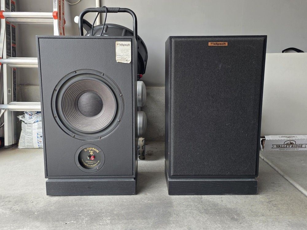 Klipsch KG4 Black (Rare) Speakers + Extras