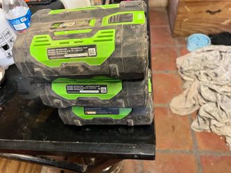 Nonworking, batteries for parts Ego, batteries, and DeWalt batteries