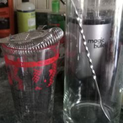 Vintage  Drink Shaker And Pitcher.