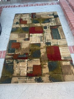 Abstract Patchwork Area Rug