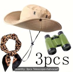 Two sets of Safari 3pcs Wildlife Park Dress up Accessories Set and 1pc of eye glasses