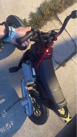 Kids Electric Mini Dirt Bike – Black & Silver, Off-Road Motorcycle