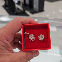 Double Stud Earrings 10k 3.9 Grams