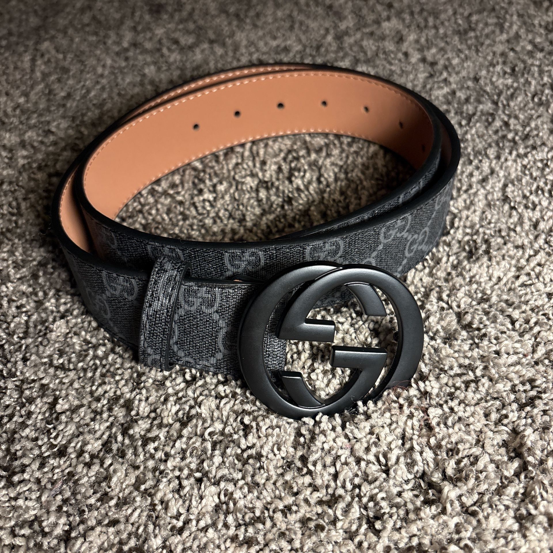 Black Gucci Belt $100 100cm Width 4.0 cm