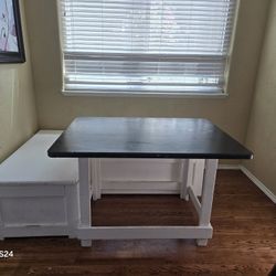 Kitchen Table With Storage Bench