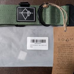 Roam Heavy Duty Dog Collar Quick Release Metal Buckle Green Classic Size 4, 15"-23" 1.5 width