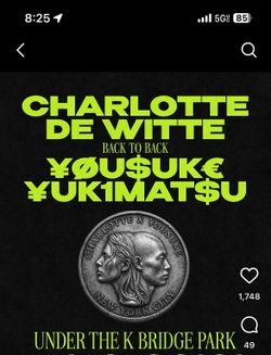 Charlotte de Witte b2b Yousuke Yukimatsu