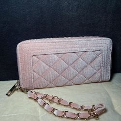 Charlotte Russe Pink Velvet Wallet