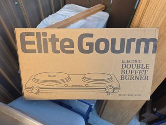 Elite Gourmet Electric Double Buffet Burner EDB-302BF