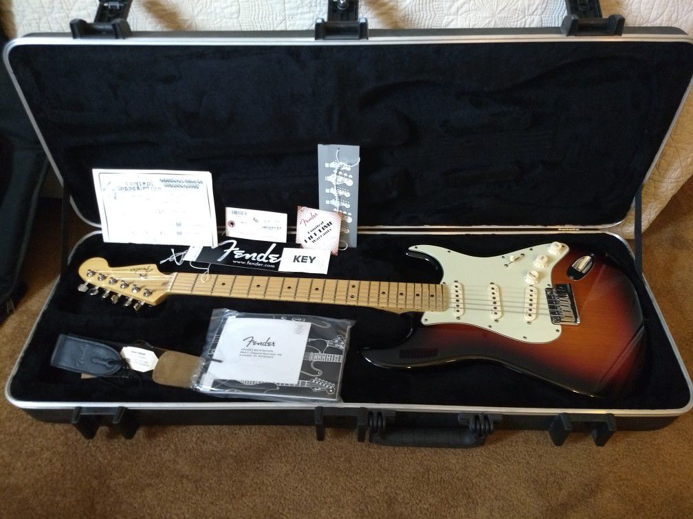 Fender American deluxe Stratocaster guitar