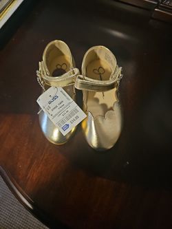 Ballerina Gold Shoes For Little Girls