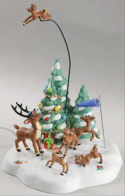 DEPT 56 RUDOLPH THE RED NOSED REINDEER ANIMATED CHRISTMAS DECORATION