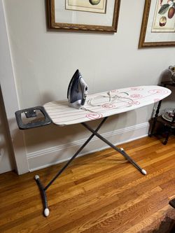Ironing Board with Steam Iron