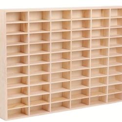 1pc Wooden Car Model Storage Box (Lidless with Hook Accessories) Wooden Model Storage Box Bedroom, Living Room, Kitchen Display Cabinet Craft Storage 