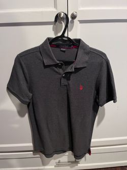 U.S. Polo Assn. Gray Pique Polo Shirt Size S