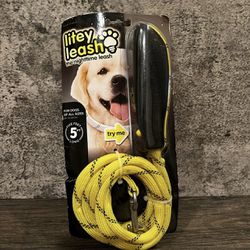Litey Leash The Nighttime Leash Yellow 5 Feet Long Up To 90 Pounds Dog