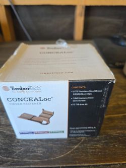 TimberTech CONCEALoc CLOCFAST Hidden Deck Fasteners Clips Screws Open Box
