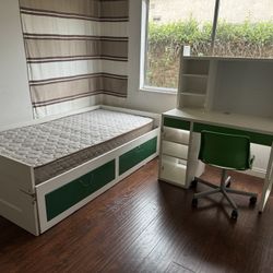 Kid’s Room Furniture, Bed With Mattress, Desk and https://offerup.com/redirect/?o=Q2hhaXIuRnJlZQ== 