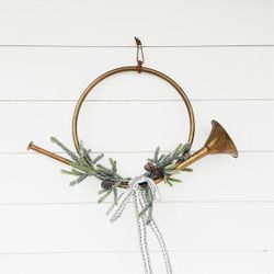 Brass French Horn Decor