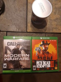 Xbox one Call of duty, red dead redemption