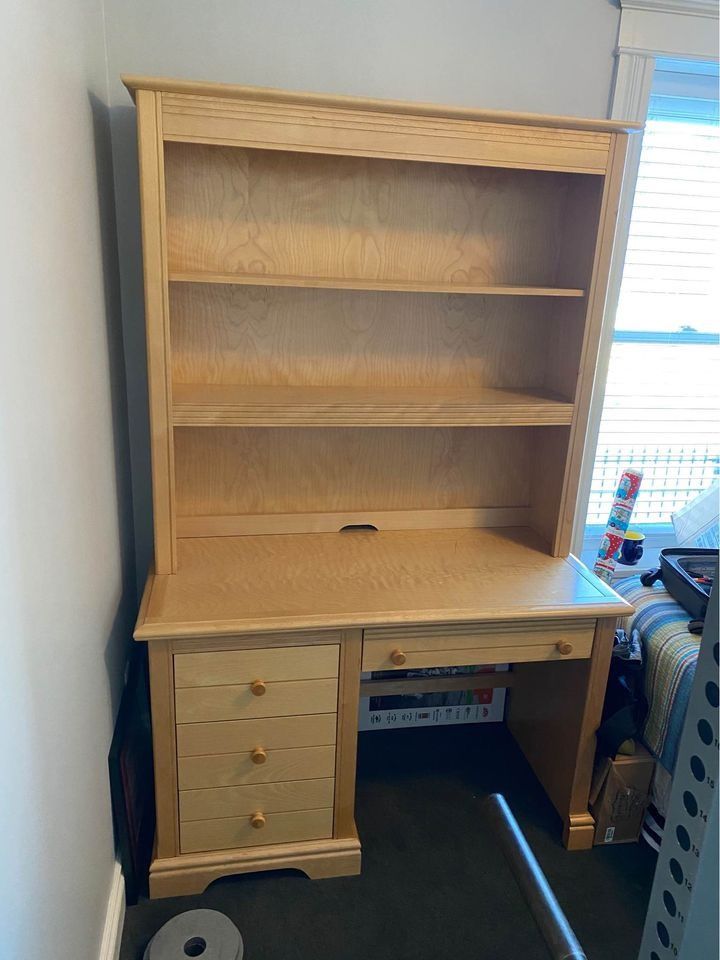 Hardwood desk