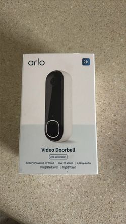 Brand New Arlo Video Doorbell 2K (2nd Generation) – Sealed
