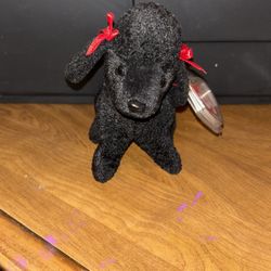 Black Poodle Dog Beanie Baby