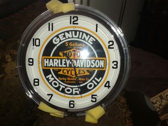 Harley Davidson chrome clock