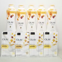 Olay Ultra moisture Bar soap 6ct/ Bodywash 22oz set