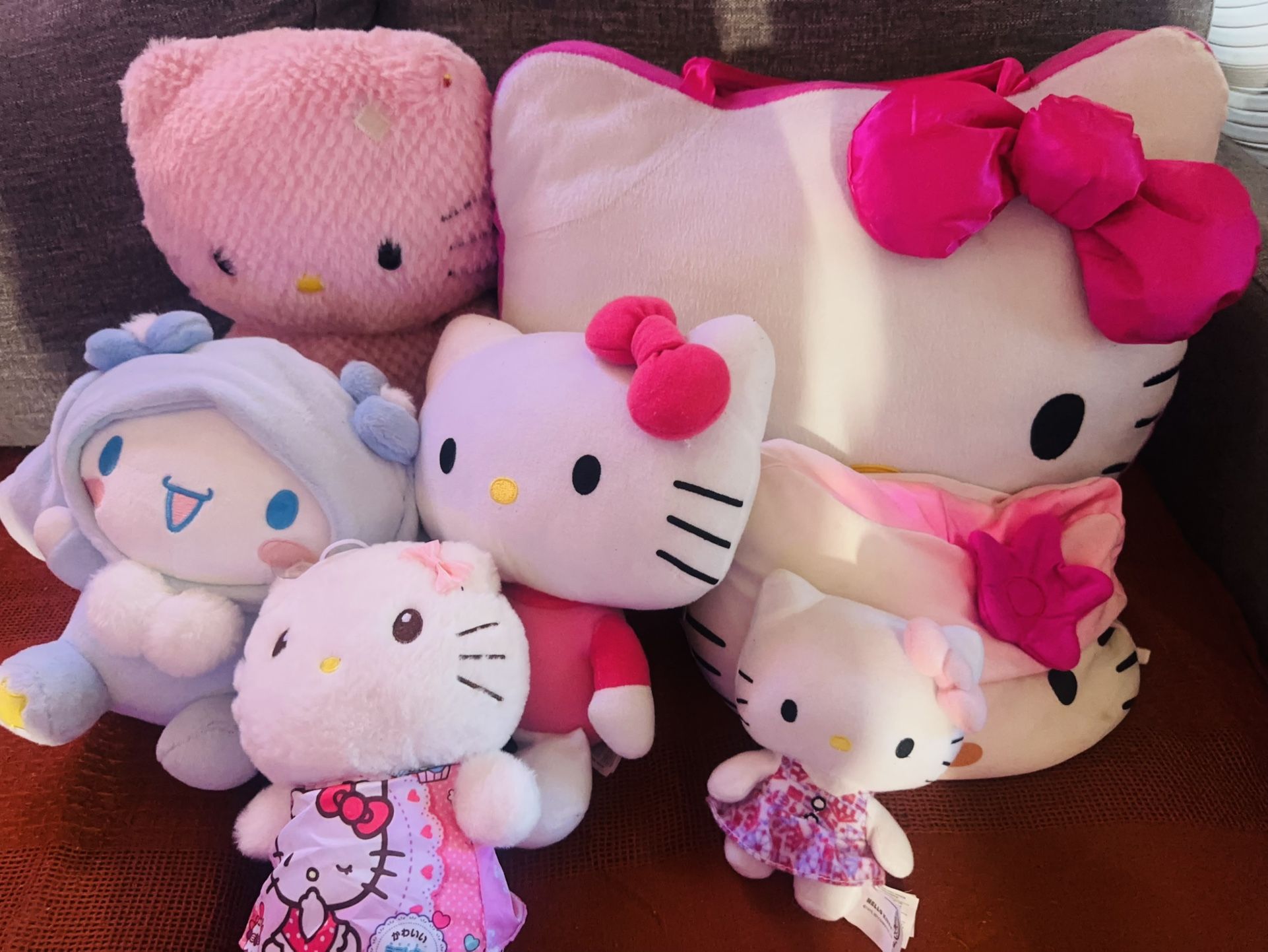 Hello Kitty Plushies Cash Only