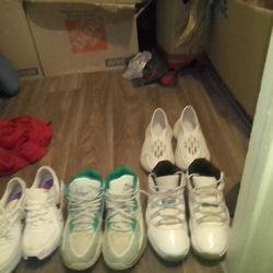 Foam Runners And Jordans 11s Size 9 And Air Maxes 