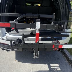 Bicycle hitch bike rack