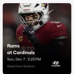 Cardinals Vs Rams | Sun Dec 7
