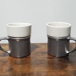 (2) Tavern Pewter Mugs
