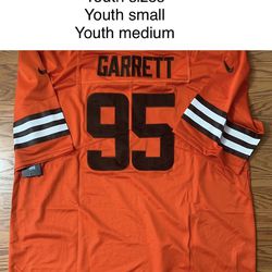 New Never Worn Youth Cleveland  Browns Jersey Sizes 