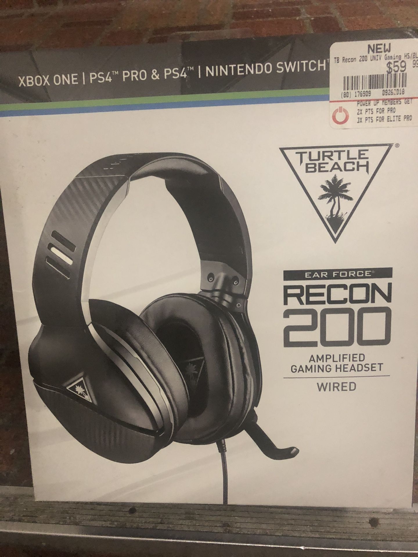 Turtle beach Recon 200 wired headset. Xbox one and PS4