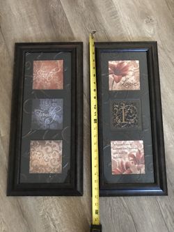 Inspirational Wall Decor (Black, Red, Tan Accents)