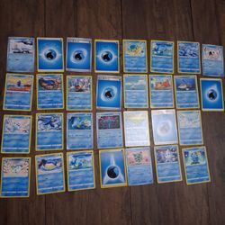 Water Pokémon trading cards