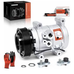 A-Premium AC Compressor with Clutch- Compatible with Toyota Tacoma 2.7L 4.0L 2005-2015