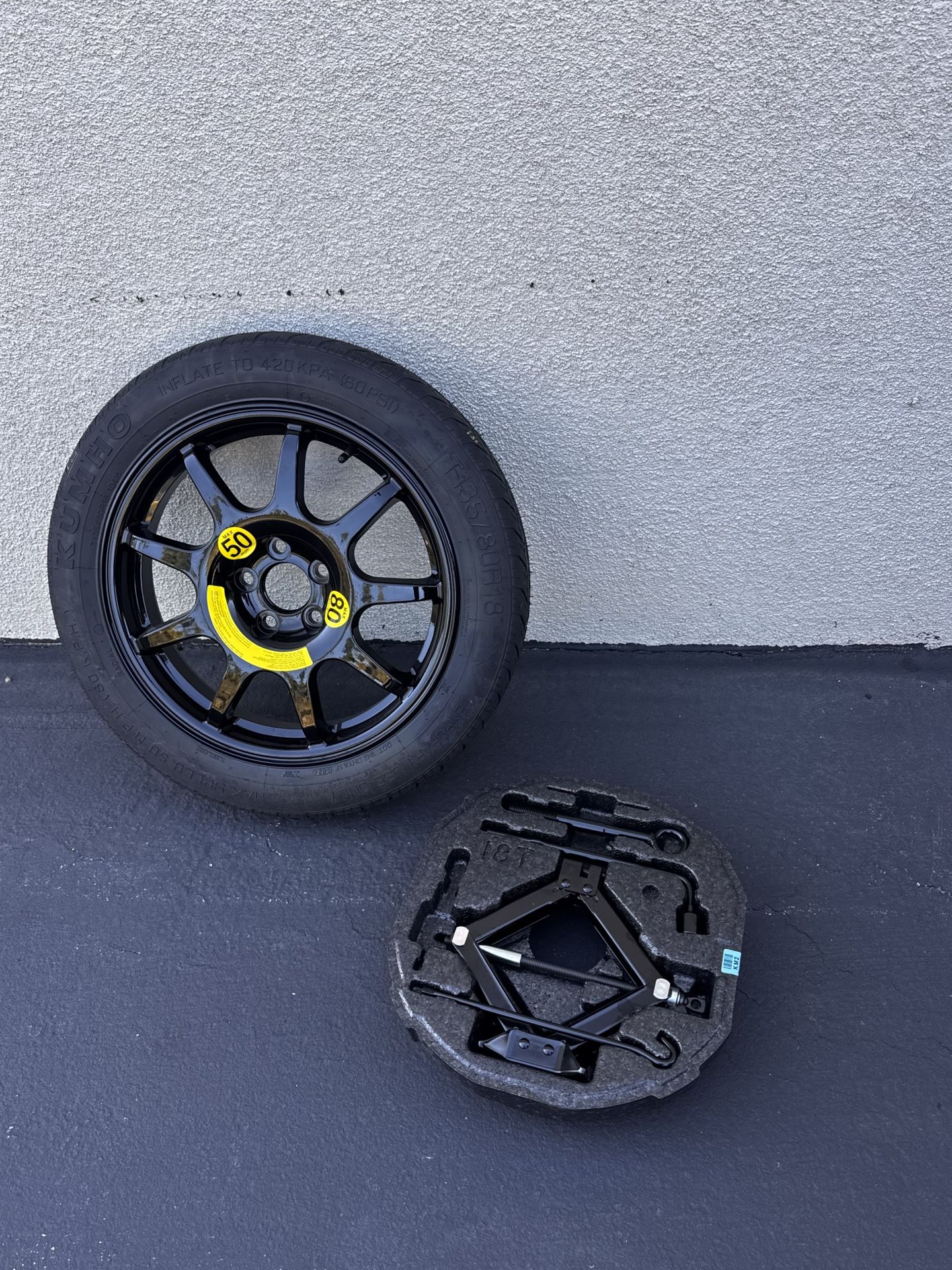 Genesis G70 Spare Tire & Complete Accessory Kit