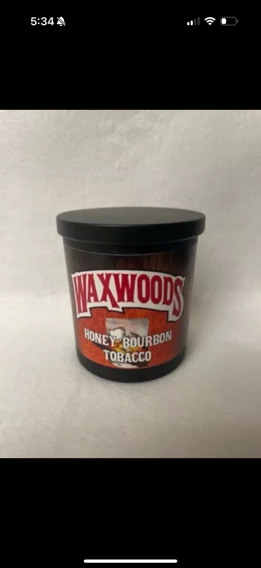 Scented Coconut Soy Candle - Honey Bourbon - 8oz Candle - Backwoods