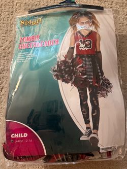 Zombie cheerleaders girls costume size (12-14)