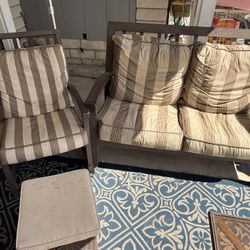 Aluminum Loveseat And A Chair